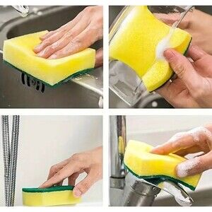 5-Pack Versatile Double-Sided Non-Scratch Cleaning Sponges